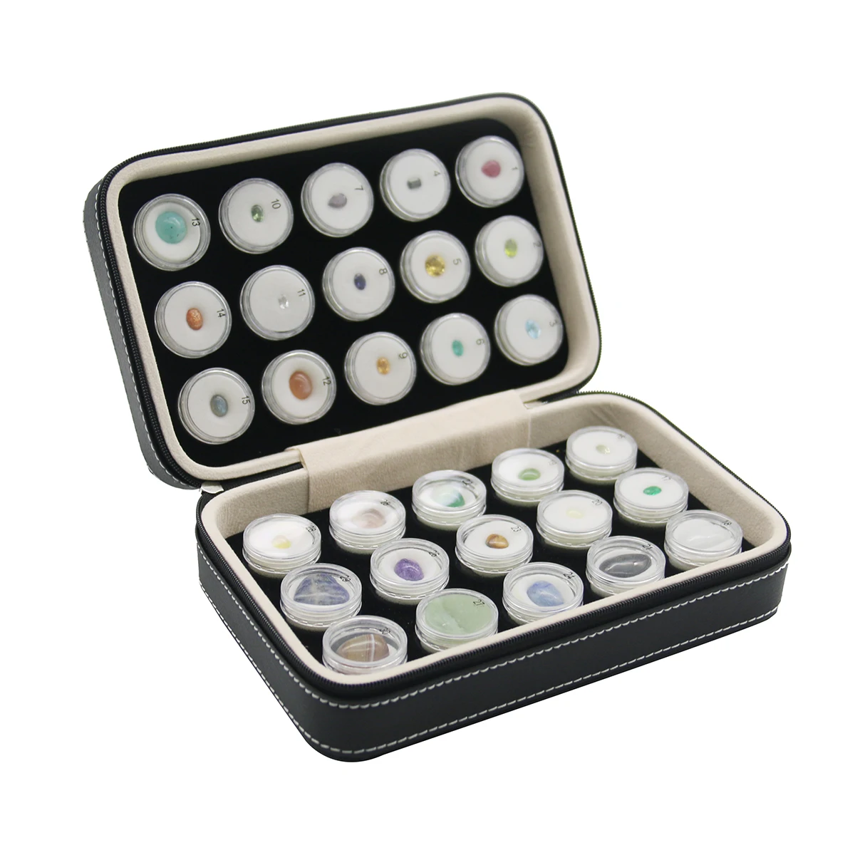 

Gemstone Sample Set Faceted And Cabochon Gemstones Specimen Set For Refractometer Spot Method Practice