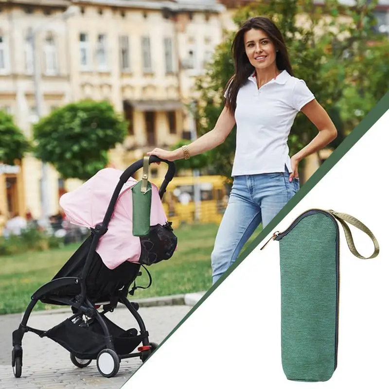 Baby Bottle Insulator Sleeve Baby Bottle Cooler Tote Bags Portable Thicken Travel Carrier Holder Nursery Bottles Insulator Cover