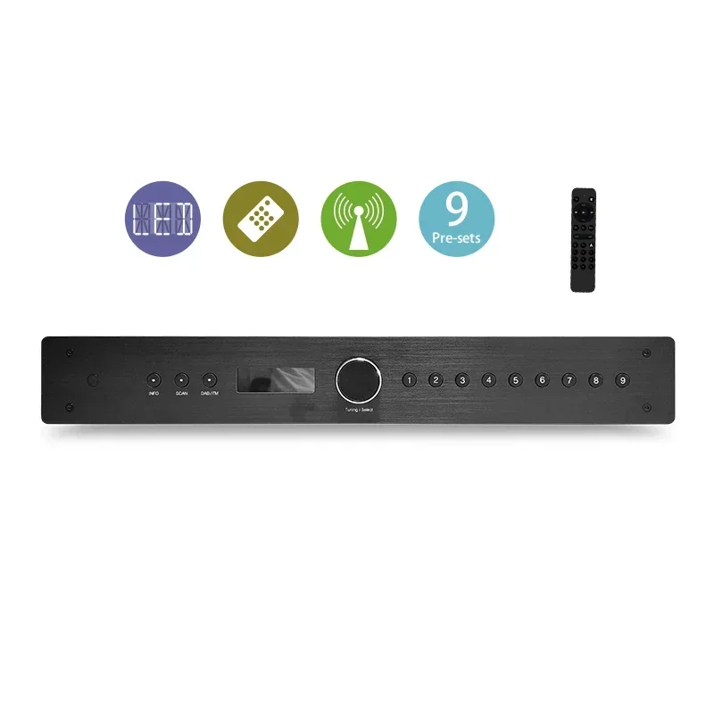 DAB+ Cyfrowy odtwarzacz audio HiFi System kina domowego Stereo FM AM Tuner Radio DAB z pilotem