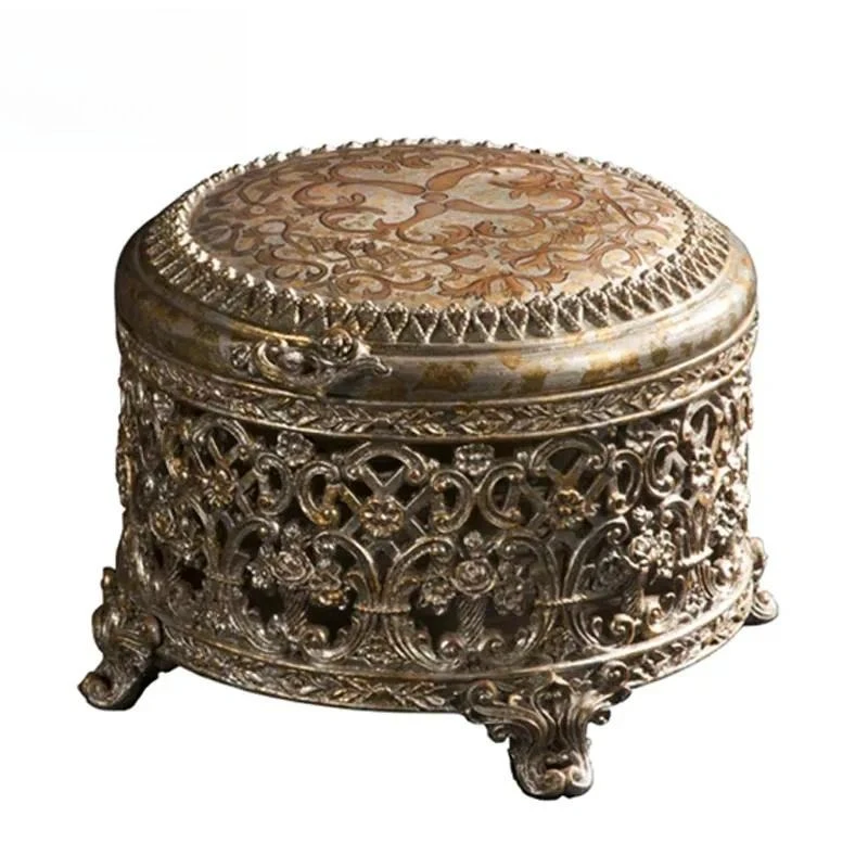 European box Medieval modern antique classical flower birthday home decoration desktop hand-painted