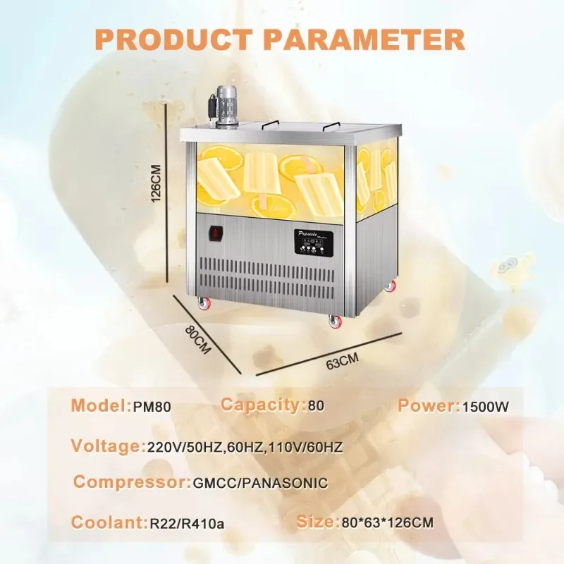 Commercial Fruit Popsicle Machine Household Manual Ice Cream Machine Automatic Popsicle Making Machine