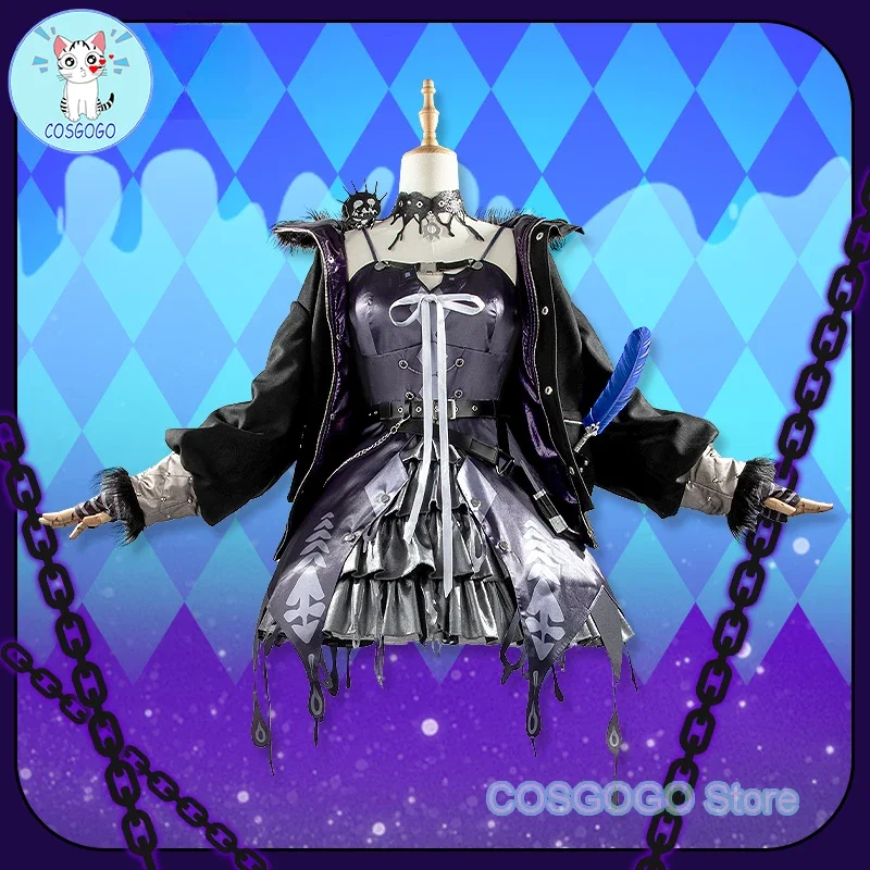 

COSGOGO [Customized] NIJISANJI Vtuber Hololive HoloEN 3 Advent Shiori Novella Cosplay Costume Halloween Outfits Women New Suit