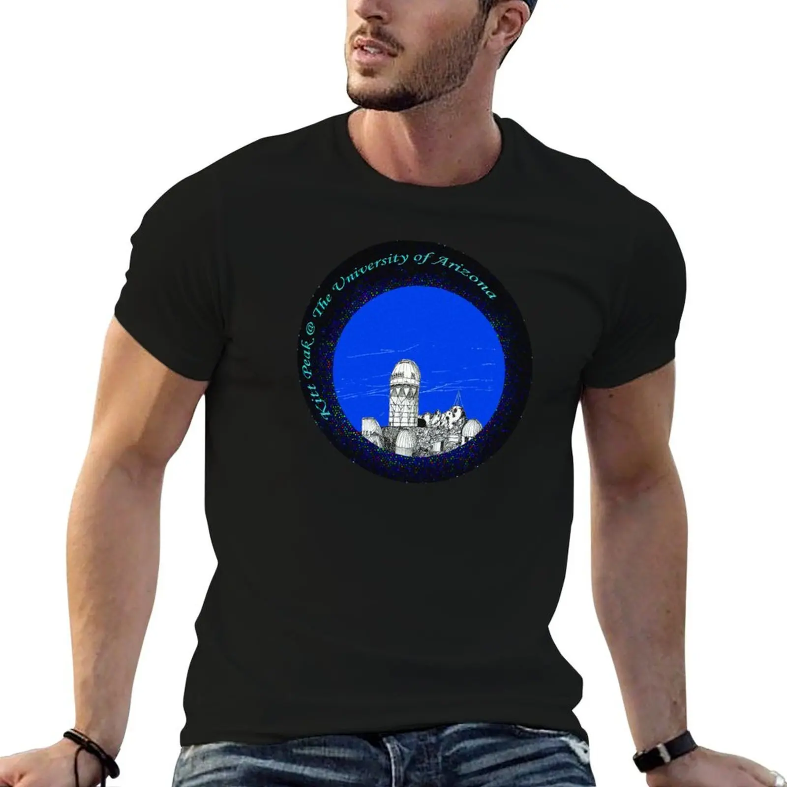 

Telescopes on top of Kitt Peak Arizona T-Shirt man t shirts for men t shirt custom print t shirts for man cotton T-shirt