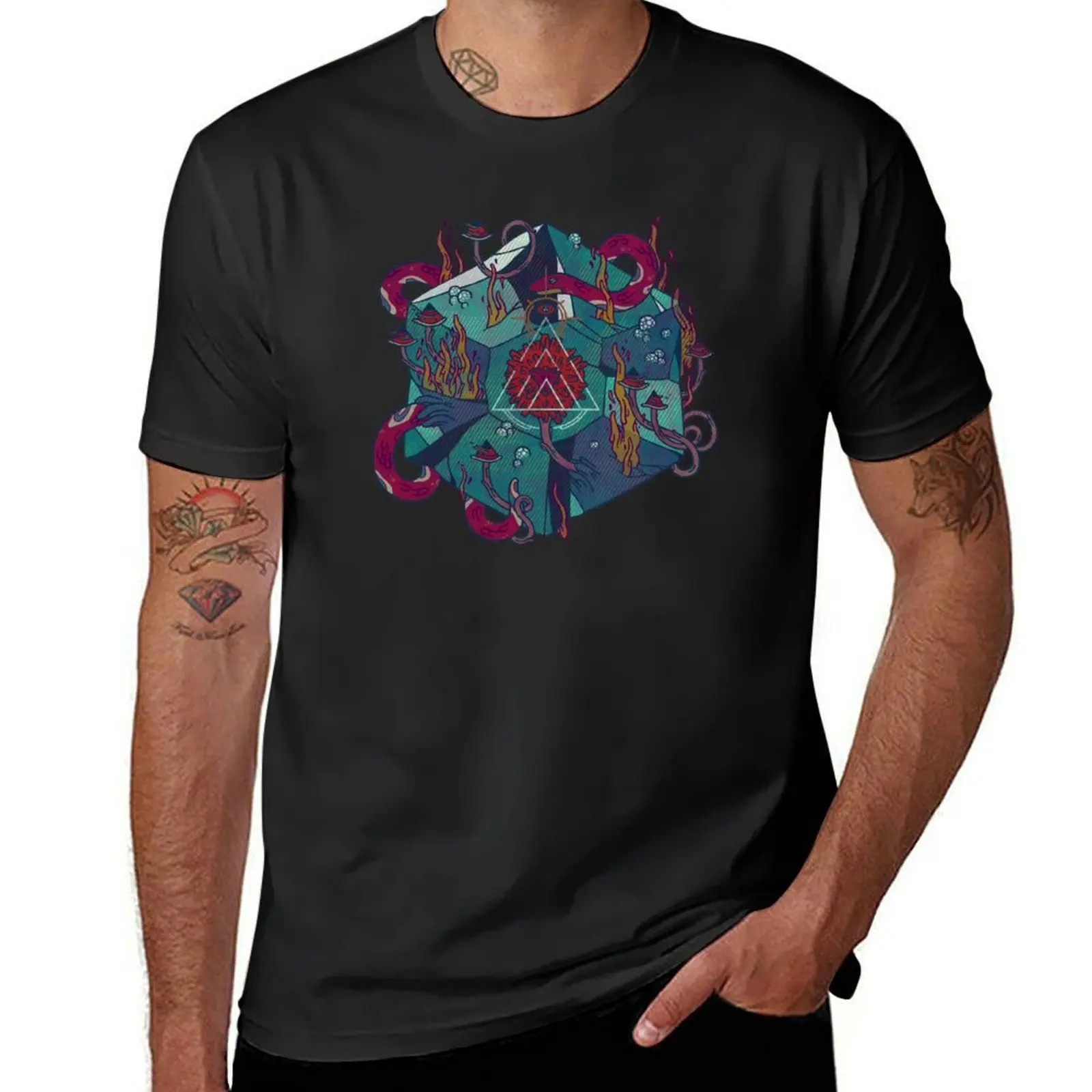

Life Emerging T-Shirt tops kawaii clothes Anime t-shirt Men's clothing
