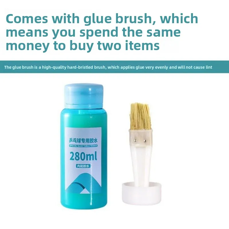 HUIESON Table Tennis Organic Glue (280ml) Tack-Enhancing, Quick-Drying & Long-Lasting