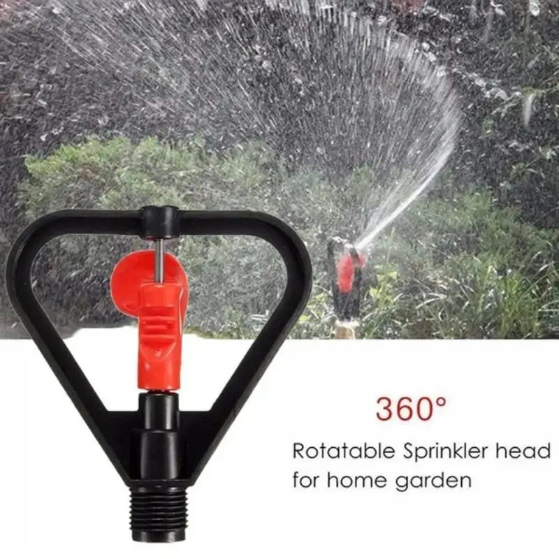 5 peças aspersor de coração vermelho 360 graus gramado rotação automática spray resfriamento aspersor de disco de plástico de 4 pontos