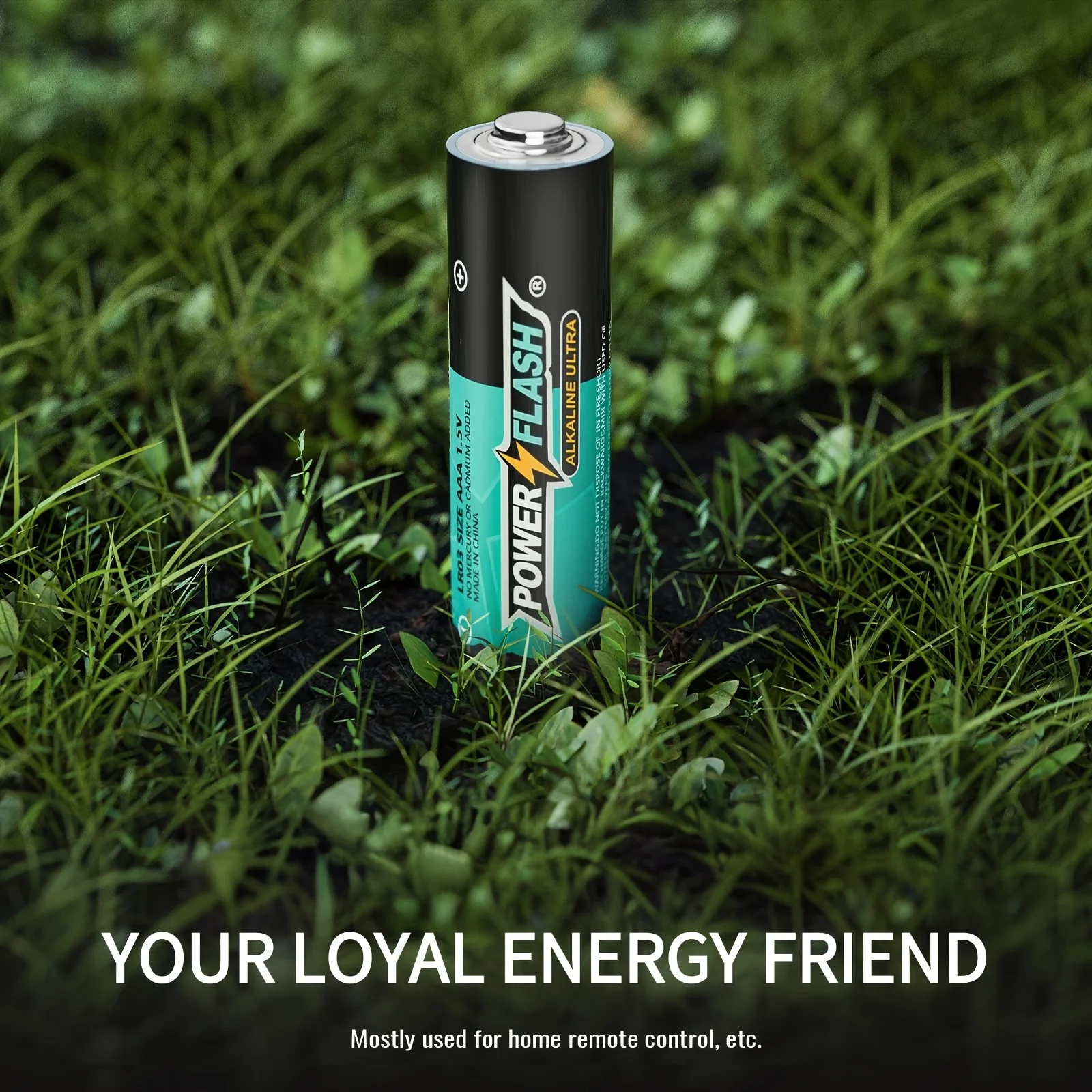 Powerflash Small Pack Aaa-120 Count with 10 Year Leak-Free Warranty, Long-Lasting Power - Alkaline 1.5V Compact Size