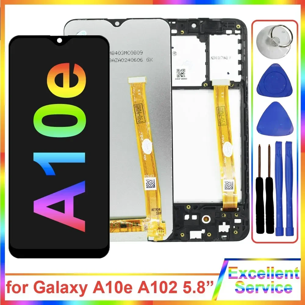 A10e LCD for Samsung Galaxy A10e LCD Display Touch Screen Digitizer Assembly Replacement for Samsung A10e A102F A102U Display