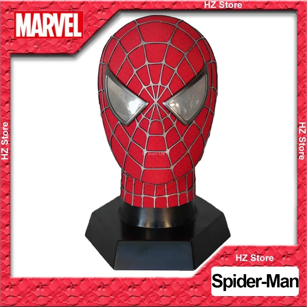 Marvel Toby Spiderman Mask with Faceshell & Detachable Lenses 1:1 3D Spider-Man Mascara Handmade Cosplay Costume Superhero Masks