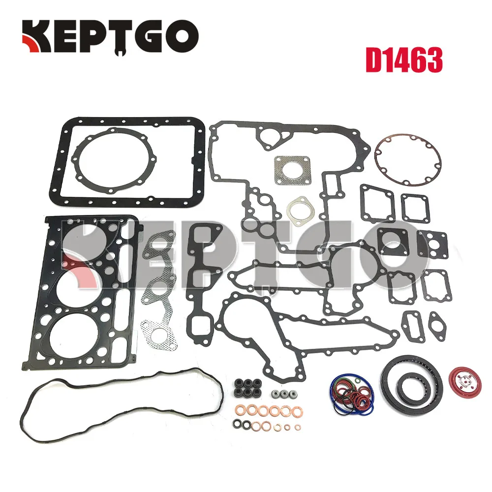 

New D1463 Full Gasket Kit For Kubota diesel Engine Repair Parts with cylinder Head Gasket