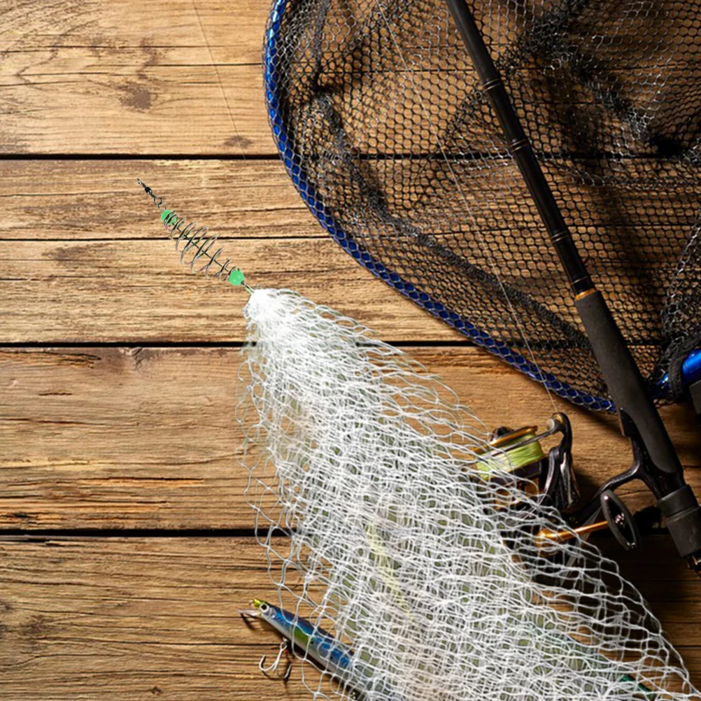 

5Pcs Foldable Fishing Trap Net Lightweight Nylon Iron Mesh Portable Fish Catching Net for Lakes Rivers Oceans Small Fish Nets