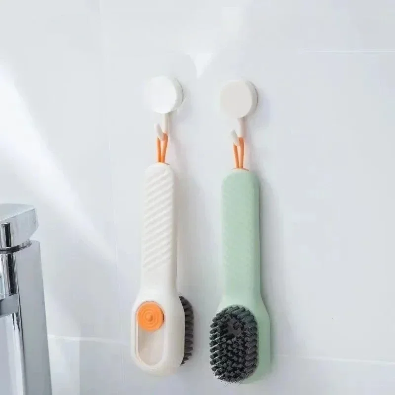 1pcs Multifunction Shoe Brush Soft Bristled Liquid Filled Up Wash Shoe Cleaning Tools Clothes Board Clean Kitchen Accessories