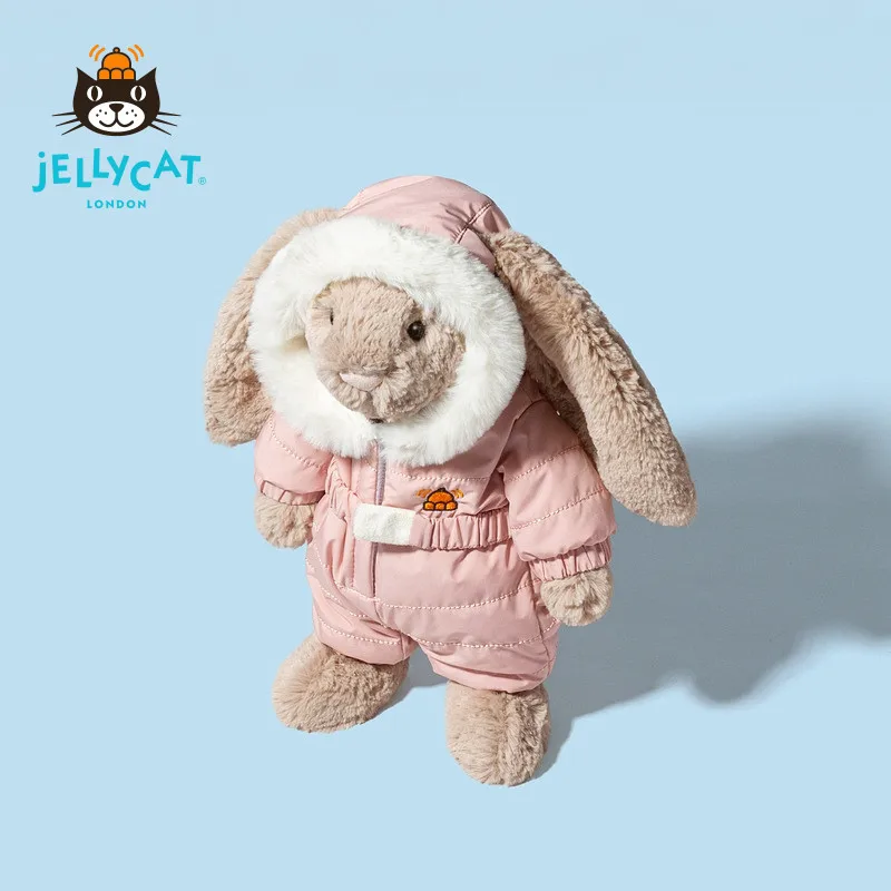 

UK Jellycat Bashful Bunny Ski Outfit Plush Toy Doll Stuffed Animal Gift Christmas New Arrival