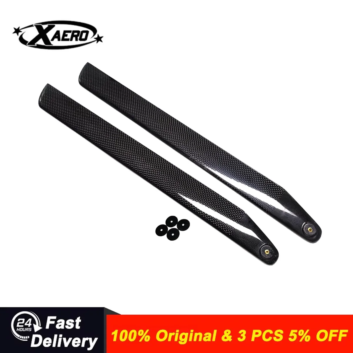 

STASRC 425mmCarbon Fiber Main Rotor Blades for Align T-REX 500 500E 500X DFC Helicopter RC Model Spare Parts 3K Carbon Propeller