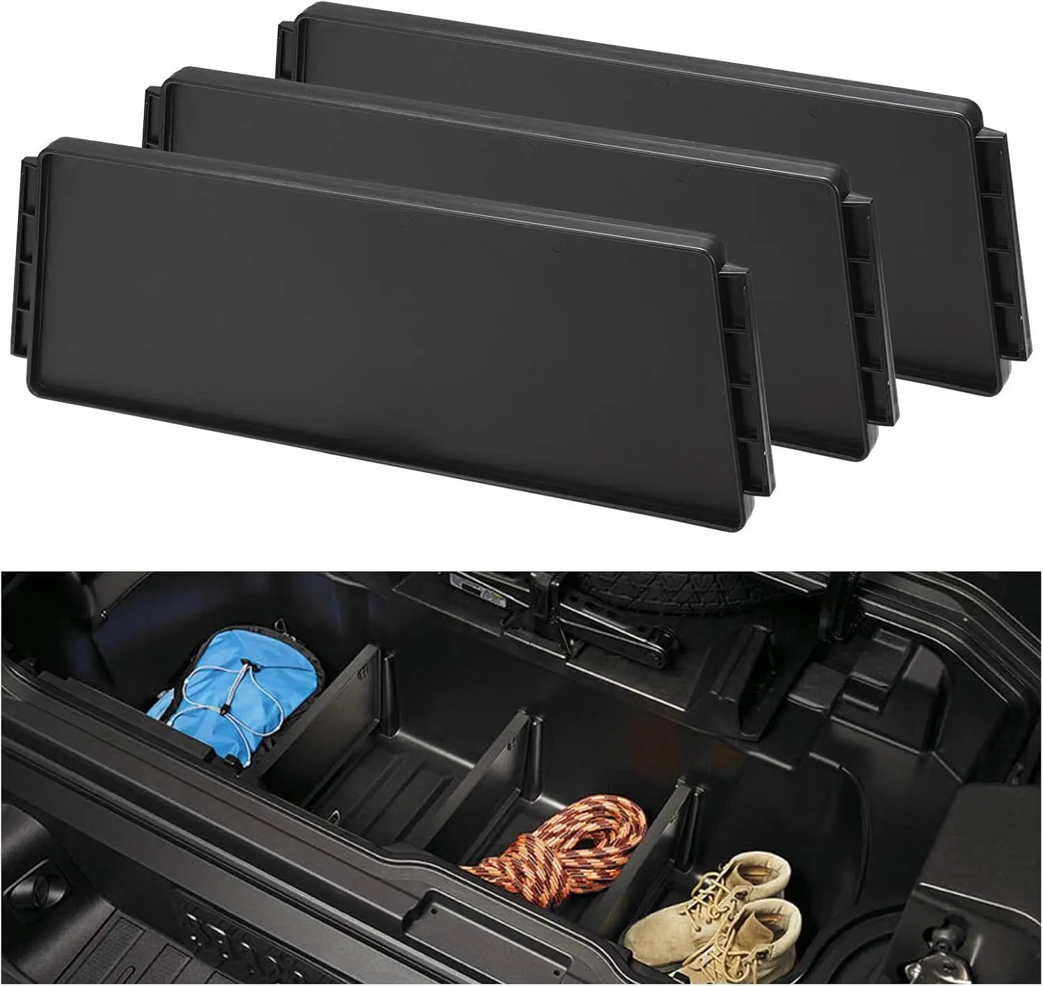 

Разделитель грузового отсека для UTV для Honda Ridgeline 2017-2025: Органайзер для кузова пикапа, система хранения