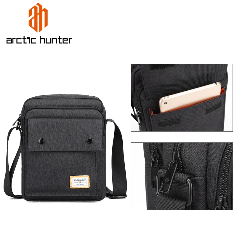 Arctic Hunter European and American Trendy Fashion Men\'s Shoulder Bag Polyester Water-Repellent Large-Capacity Messenger Bag