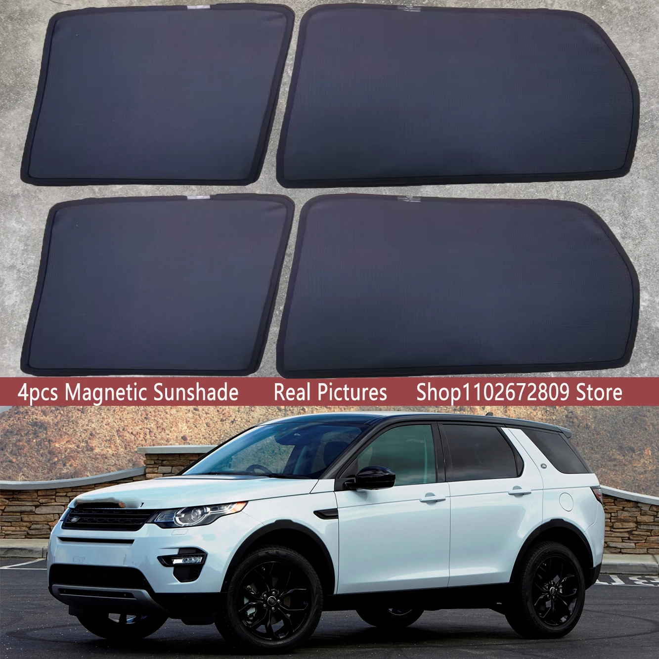 Magnetic Car Sunshade Shield Front Windshield Frame Curtain Sun Shade For Land Rover Discovery Sport L550 2016 -2019 Accessories