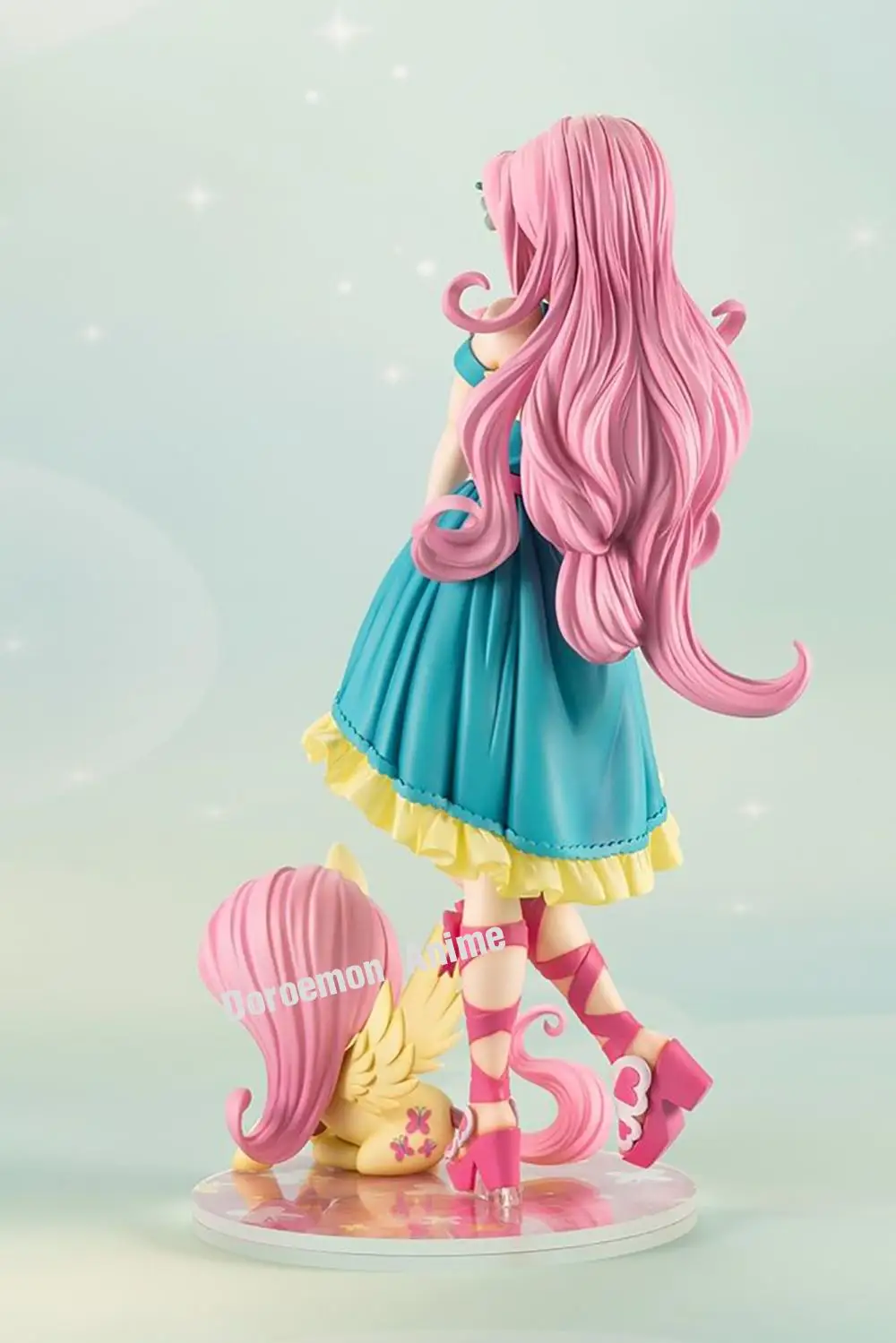 재고 있음 오리지널 Kotobukiya 마이 리틀 포니 Bishoujo 동상 Fluttershy Beauty Pony Girls 피규어 Collectible Model Toys Gifts