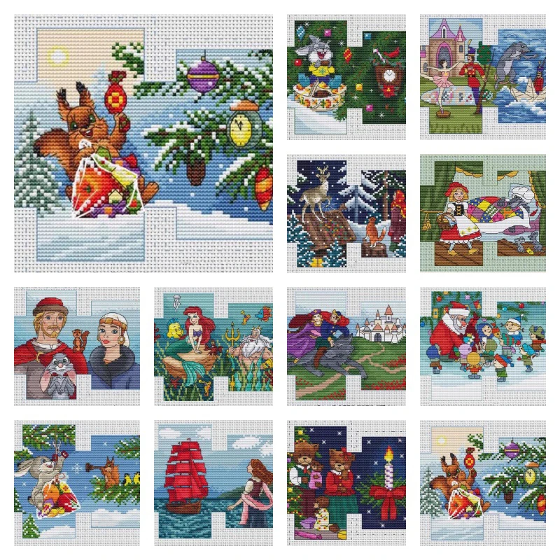 12688 Cross Stitch Kits Sets For Embroidery Cross-stitch Cross Stitch Complete Kit Stich Cross Stitch Set Needle Arts & Craft