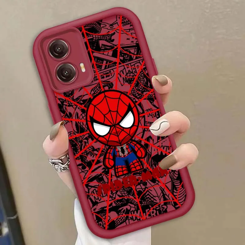Marvel Art Spider-Man Etui na telefon Motorola G85 Edge 50 G24 G35 E14 G04 G34 G Stylus G54 G13 G32 G14 5G Eye Ladder