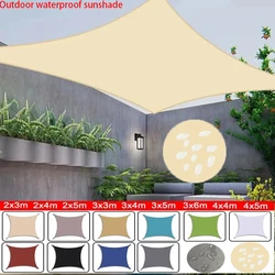 Outdoor waterproof sunshade, rectangular canvas candle, garden sunshade, terrace, car, swimming pool