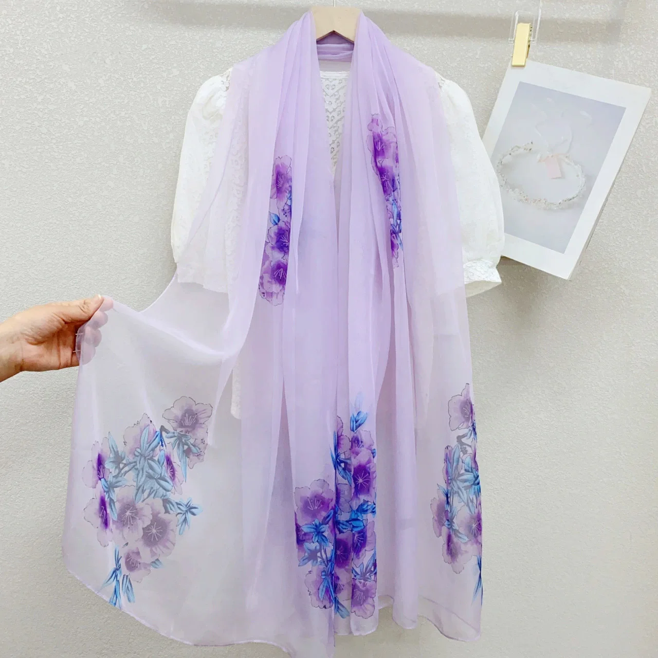 2025 nueva bufanda de seda sua - Pashmina Wrap Large reseña y precio