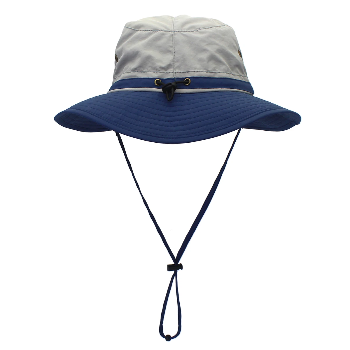 Summer Sun Hat Men Japanese Bucket Hat With Reflective Stripes Breathable Color-block Fishing Anti-UV Adjustable Light Hat