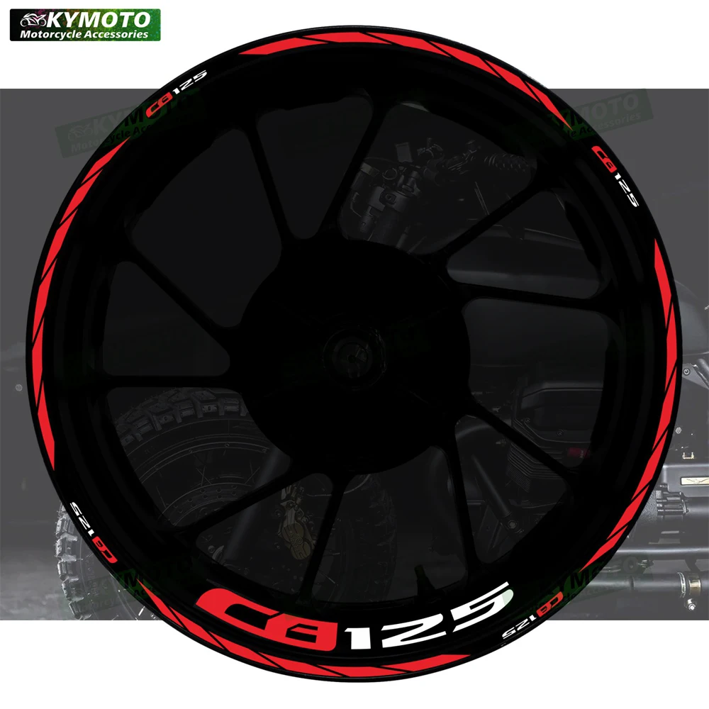 

For Honda CB125 CB 125 motorcycle accessories 17 inch front and rear wheel decals hub reflective fairing rim sticker decoration