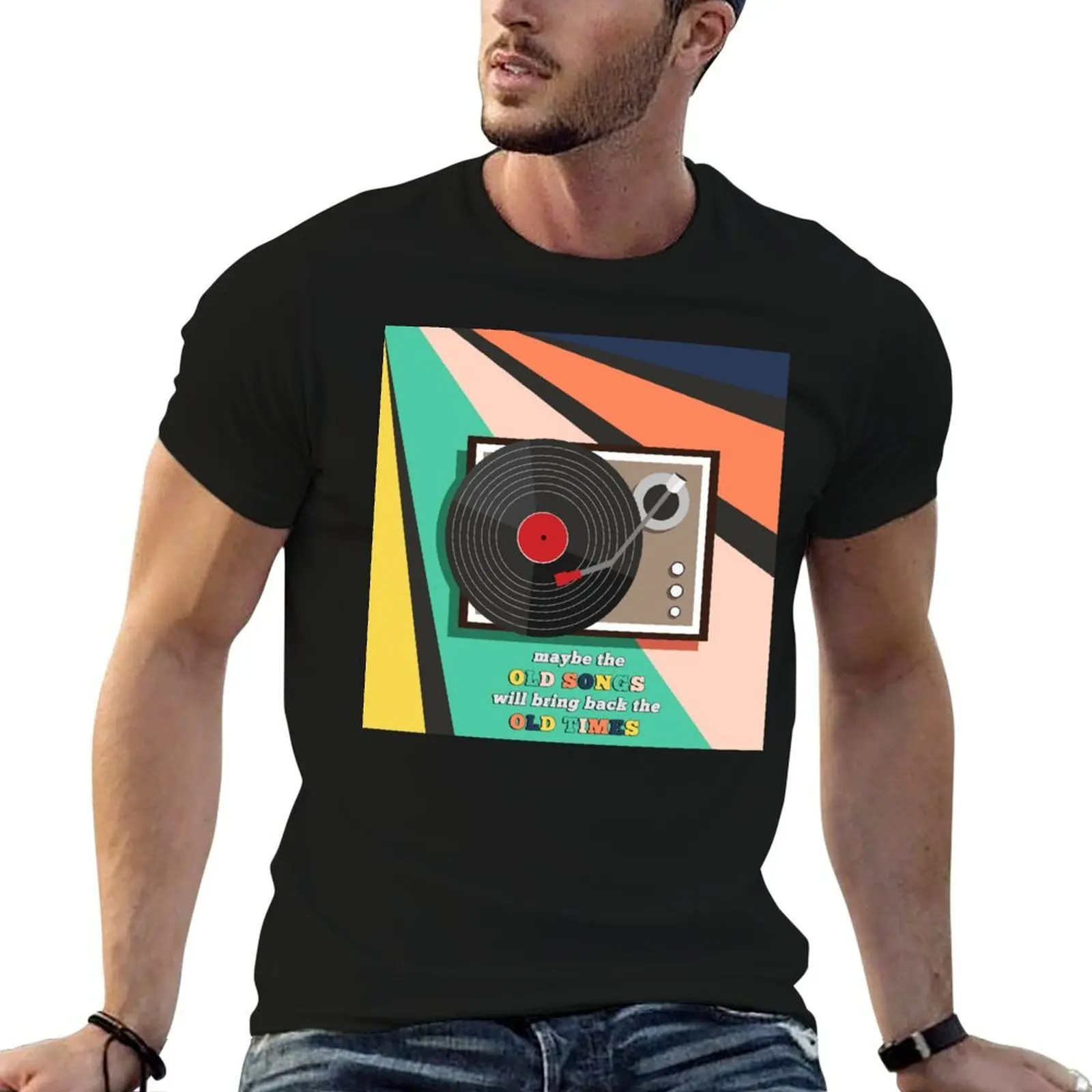koszulka dla projektanta Songs, wyszczuplająca koszulka Old, personalizowana koszulka t-shirt dopasowana do ciała, koszulki męskie, koszulka męska, T-Shirt