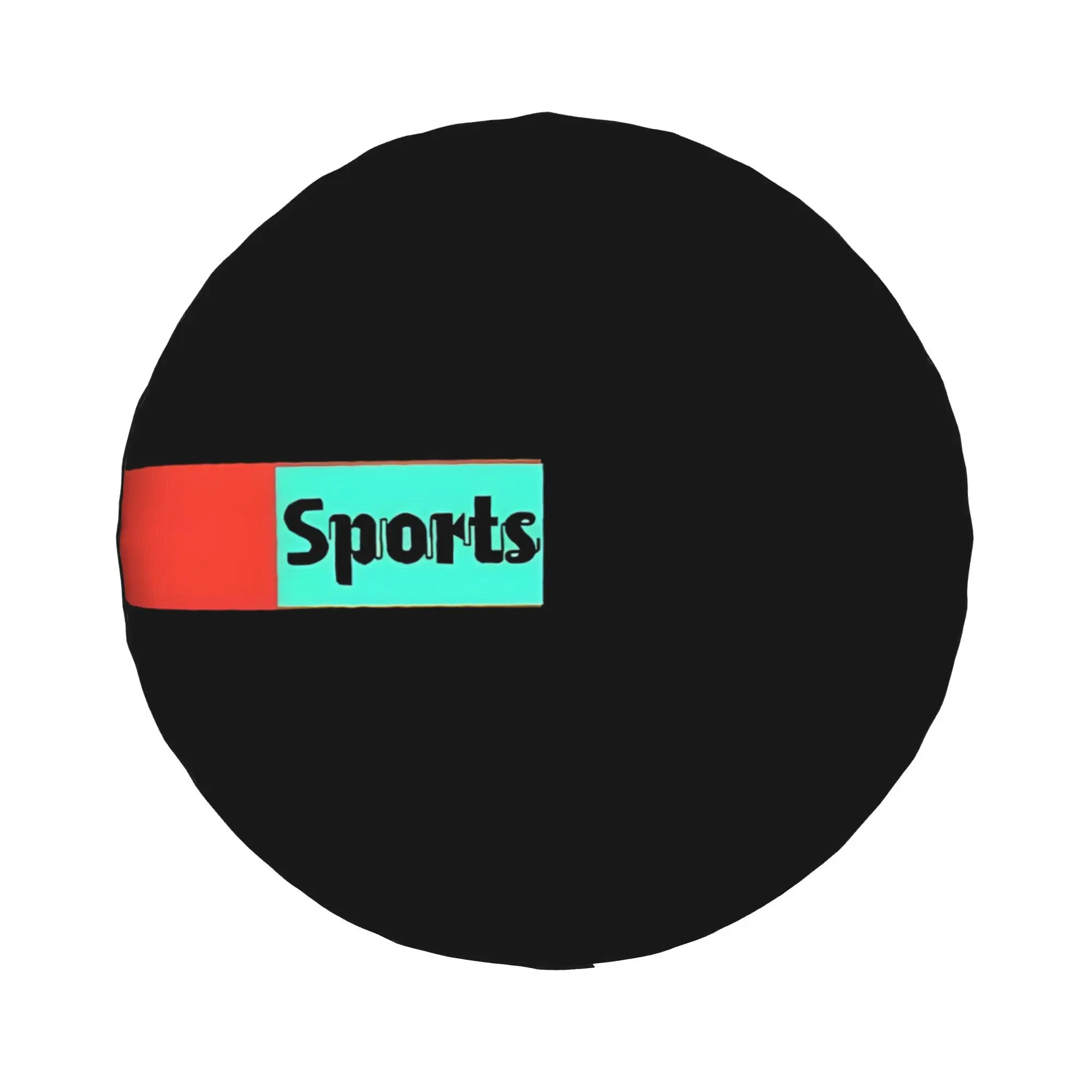 1pc Red-green SPORTS Lettering 2D Printed Pattern Car Spare Tire Cover, Creative Style, Easy To Install And Clean, Suitable For