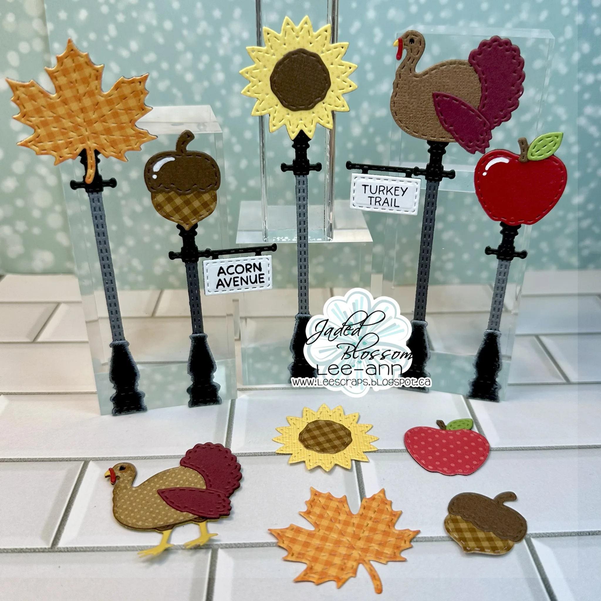 Turkey Fallen Leaves Autumn Sunflower Hazelnut Metal Cutting Dies For DIY Scrapbook Diary Decoration