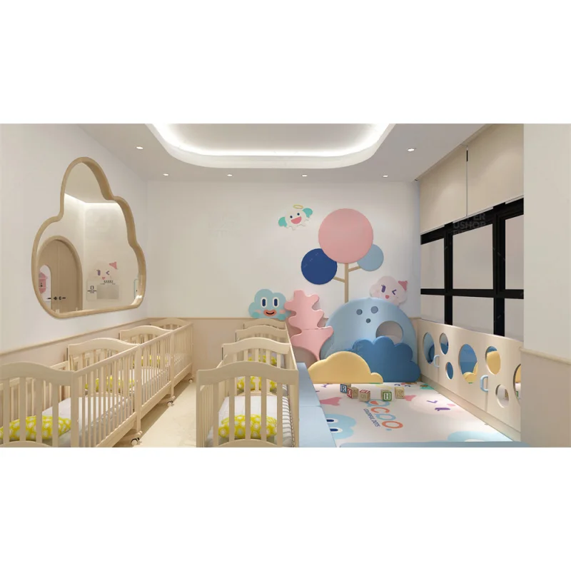 (customized)Customized Childcare Center Furniture Kid Children Nursery School Furniture Wooden Daycare Furniture