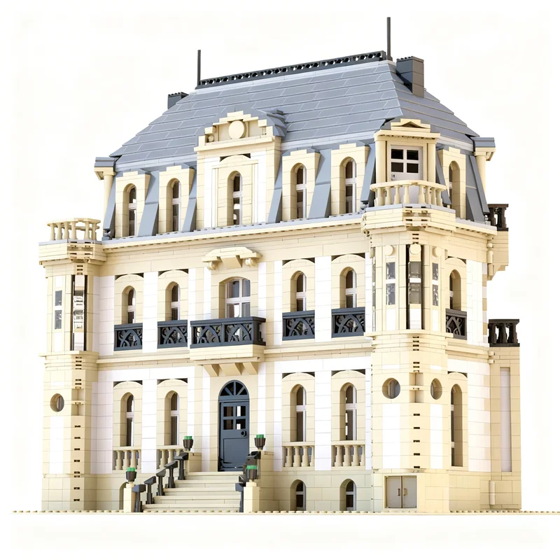 

4621PCS MOC City Champions Super Car Ch Teau Saint Jean Chateau Hyper Molsheim Model Technology DIY Building Blocks Gift Display