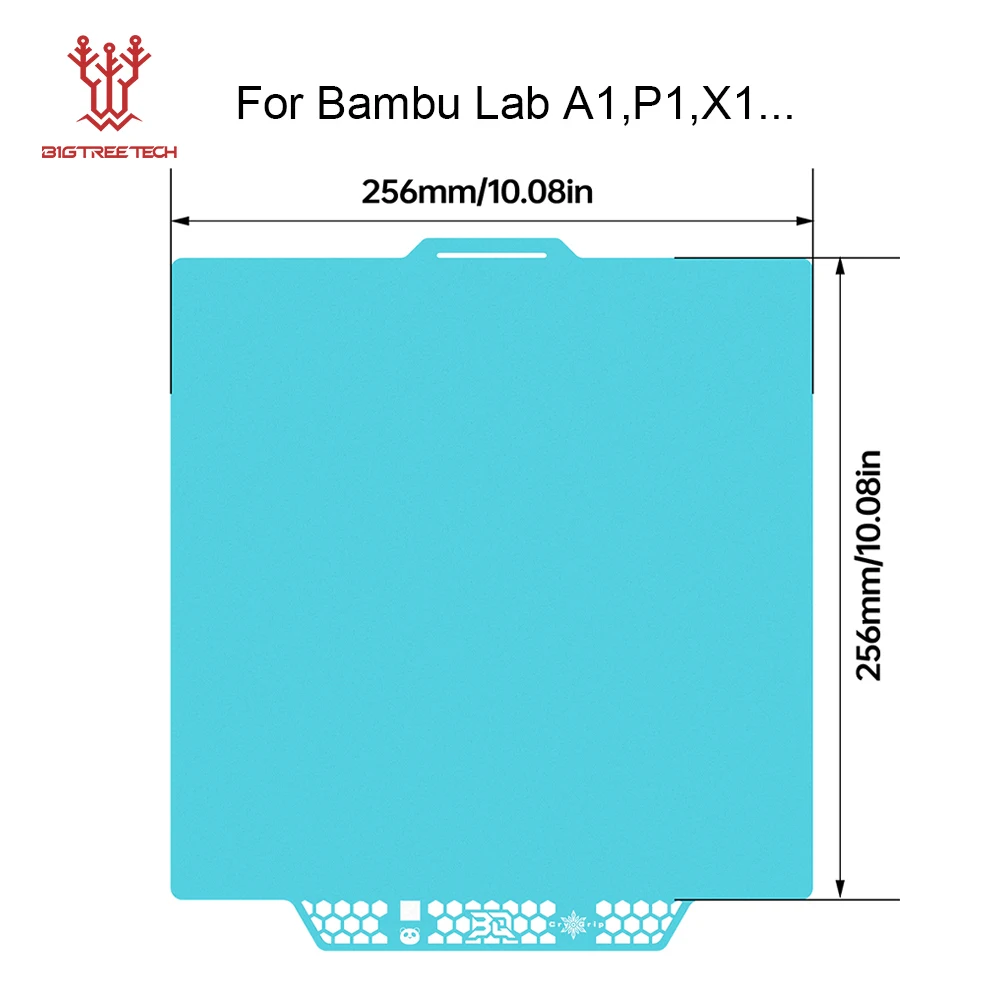 BIQU Panda Bouwplaat CryoGrip Pro Coating Geen Verstopping Verenstaal Dubbelzijdig voor BambuLab Voron Kobra Adventurer 5M 3D-printer