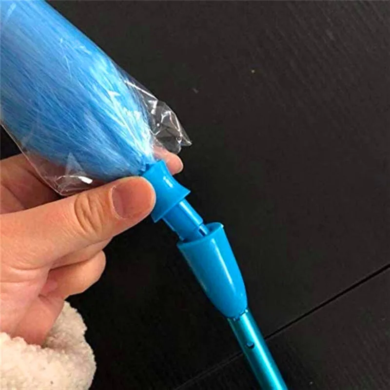 Dust Cleaner Feather Telescopic Rod For Dust Cleaning Adjustable Electric Revolve Duster Brush Extendable Clean House Air Tools