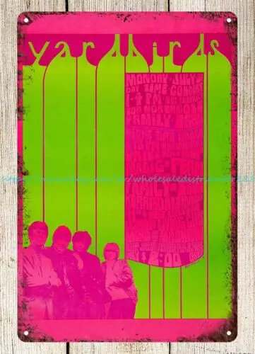 The  1967 Vancouver, B.C. Concert Poster metal tin sign