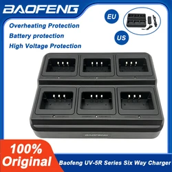 Baofeng Walkie Talkie UV-5R Multi Unit Charger UV 5R Six Way Charger Station For UV5R Series Two Way Radios And Battery Charging