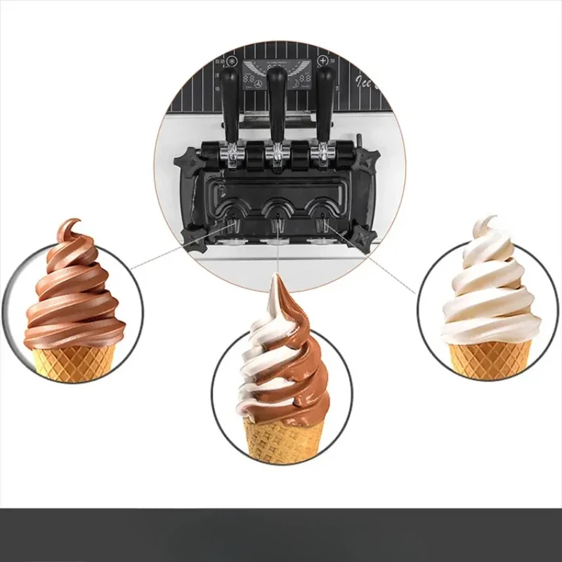 

Fully Automatic Ice Cream Maker 32-inch Touch Screen Support for Frozen Smoothie Stainless Steel 1-10L Capacity 1-Year