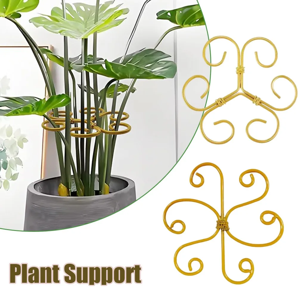 Stützrahmen für Pflanzenpfähle aus Eisen, Blumenarrangement-Werkzeug für Lotusdraht und Pflanzenklettergerüst mit Anti-Fall-Unterstützung, Garten-DIY