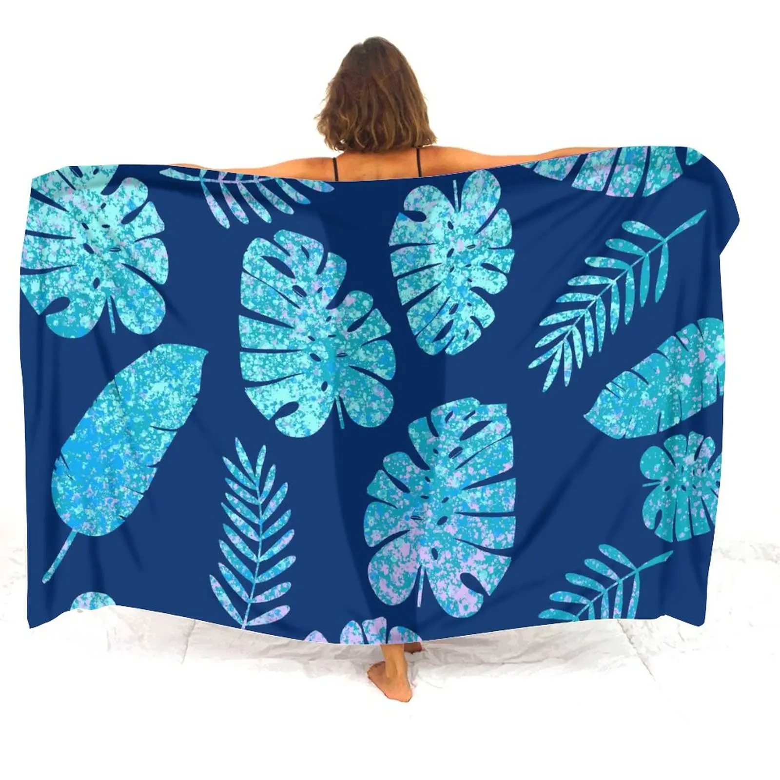 

Hawaiian Islands Seaside Sarong Custom Polynesian Sarong Beach Bikini Smock Sarong Coat Windbreak Scarf Ladies Elegant Sarong