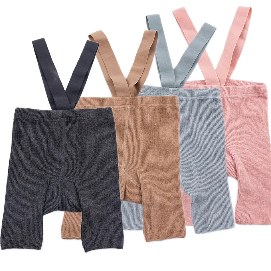 

0-4 Years Infant Leggings Baby Ribbed Korean Bottoms Kids High Waist Clothes Boy Girl Casual Suspender Tights Comfort Pantyhose