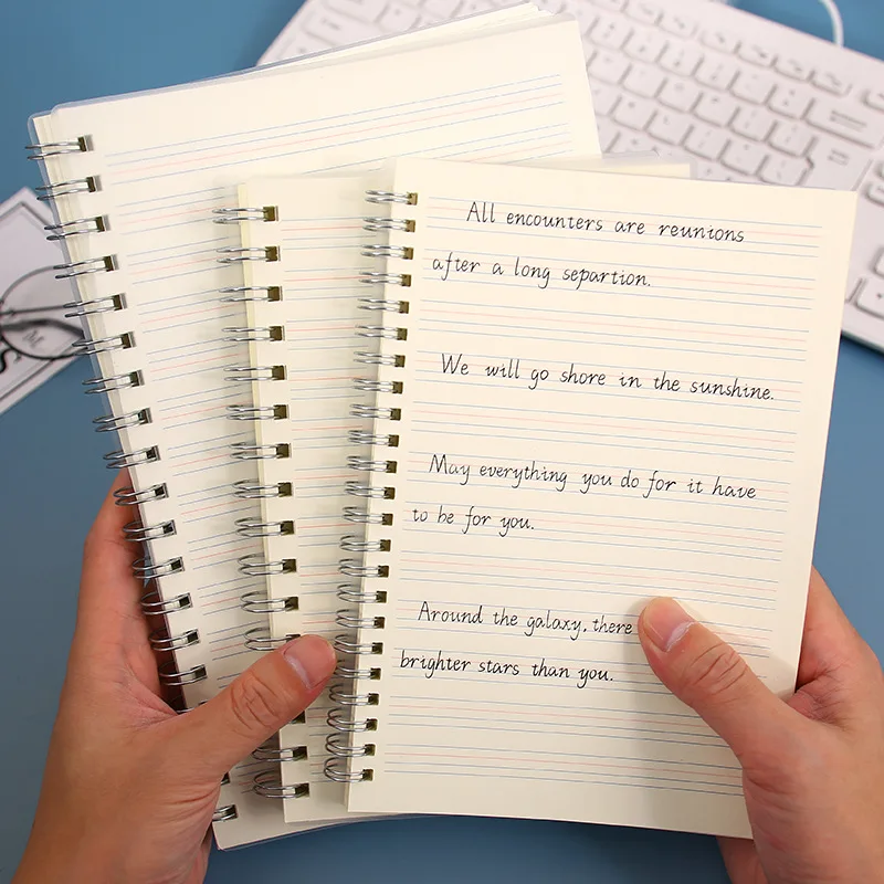 A5 A6 Notebook Student Homework Coil Notebook Grid/Line/Blank Paper Note Book Journal Planner Agenda Planner Notepad Stationery