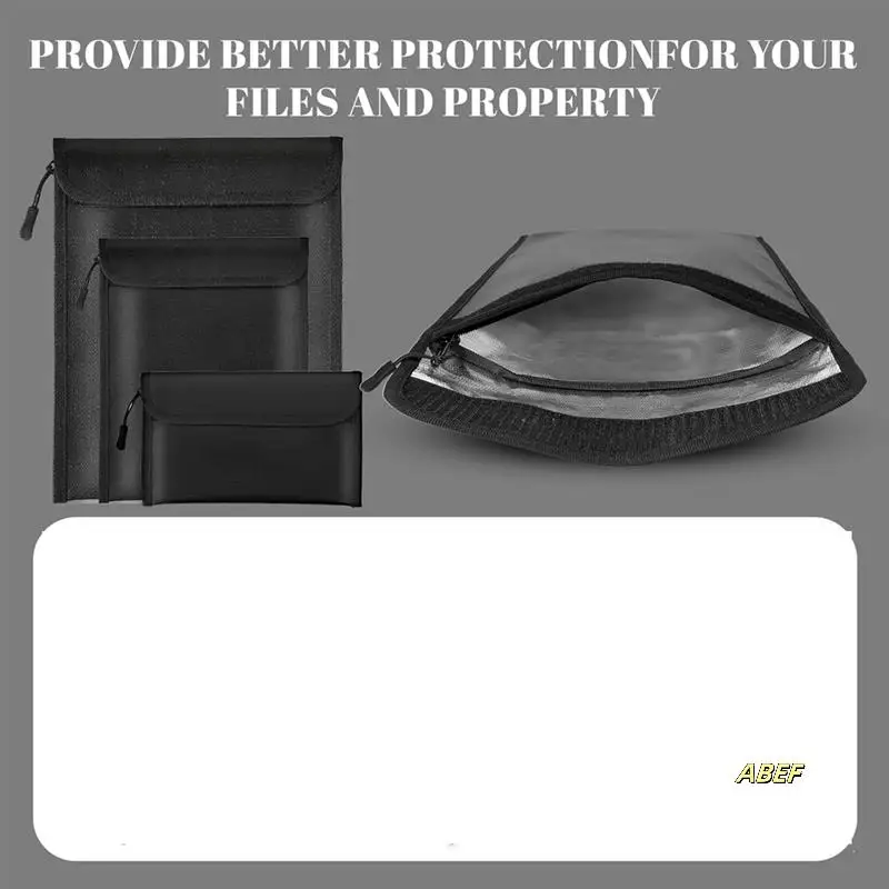 Огнестойкая водонепроницаемая сумка для документов 2000г. ℉   3 упаковки огнестойких сумок для наличных денег/купок с замком на молнии, водонепроницаемая сумка для денег