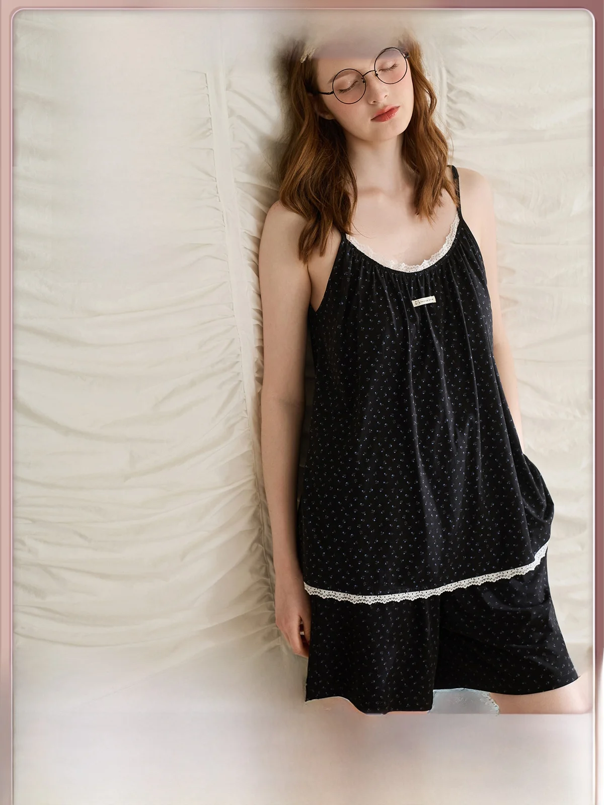 miojuer-summer-floral-print-sleepwear-women's-knitted-cotton-short-sleeve-long-dress-home-clothes-soft-breathable-comfortable