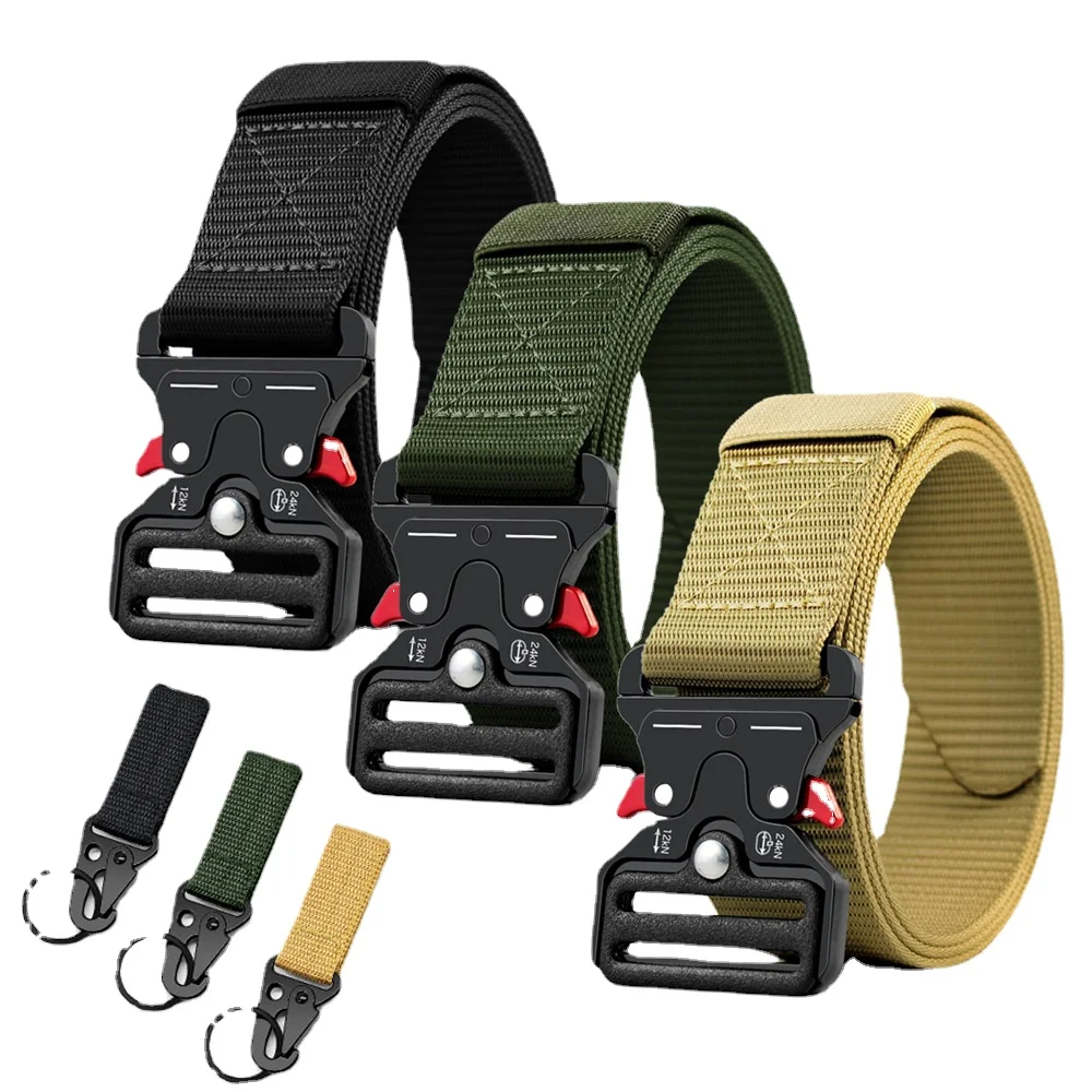 Men Belt Outdoor Hunting Metal Tactical Belt Multi-Function Alloy Buckle Marine Corps Canvas Belt Belt for Men ремень женский