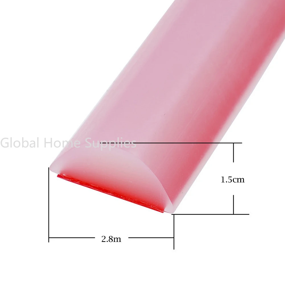 Silicone Água Stopper Strip, Bendable Cozinha Bancada, Banheiro Chuveiro Barragem, Barreira de Inundação, Seco e Molhado Separação