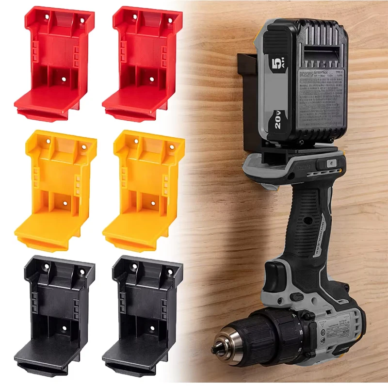 

1/2/5PCS Tool Mount for Dewalt for Milwaukee 18V 20V Drill Battery Holder for Dewalt 20V Battery Dock Holder for Milwaukee 18V