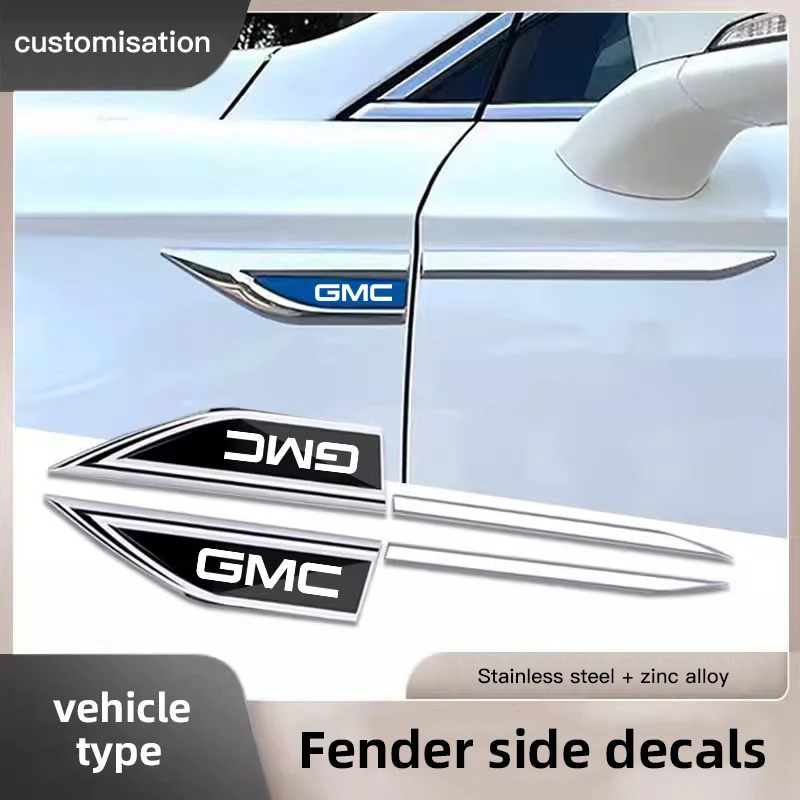 Accesorios para coche: Placa decorativa lateral con lentejuelas para GMC Terrain, Sierra 1500, Yukon, Acadia, Savana, Hummer