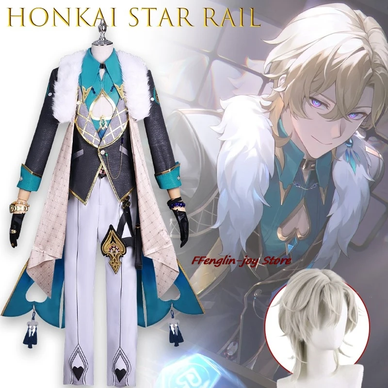 

FFenglin-joy Store Honkai Star Rail Argenti Косплей Костюм Игра Ролевая Игра Наряд Полный Комплект для Мужчин Аниме Наряд Высокий disfraz
