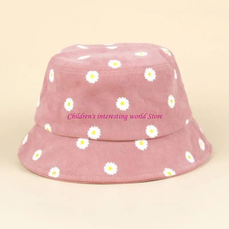

Baby Sun-shade Hat Flower Print Fisherman Soft Brim Bonnet for Kids Outdoor Summer-Beach Hat Children Girls Headwear 425F